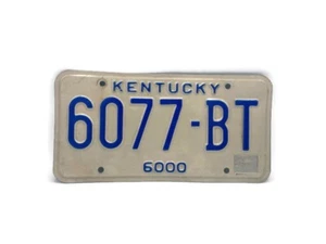 OEM VINTAGE US KENTUCKY LICENSE PLATE 6077-BT - Picture 1 of 4
