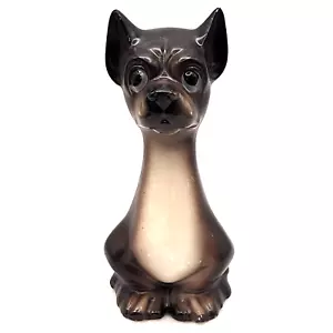 BOXER DOG Vintage 1950s Long Necked Comical Whimsical Porcelain Figurine Japan - Picture 1 of 21