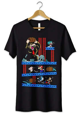 T-Shirt Maglietta Parodia Dragon Ball Super Mario Tshirt Uomo Donna Bambino - Immagine 1 di 3