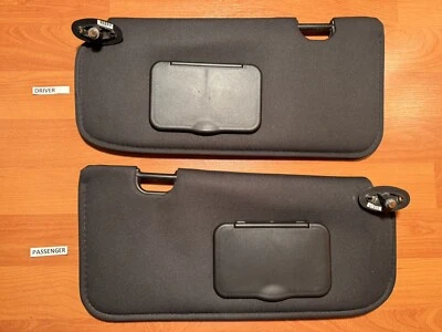 🇺🇸2001-2009 Mazda Tribute Ford Escape conductor/pasajero parasol tela negra Foto 1 de 4