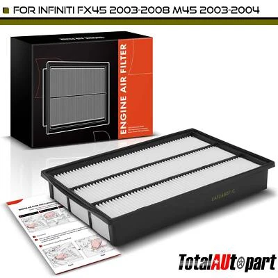 Engine Air Filter for INFINITI FX45 2003-2008 M45 2003-2004 Q45 1990-2006 Front - Image 1 of 4