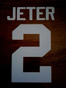 ¡Calcomanía de vinilo número 2 de Derek Jeter de los Yankees de Nueva York! - Imagen 1 de 5