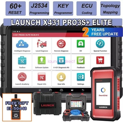 LAUNCH X431 PRO3S V+ELITE Pro5 Car Diagnostic Tool J2534 Programming ECU Coding - Image 1 of 4