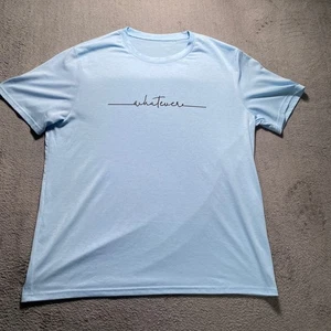Blaues T-Shirt Herren XL Polyester Whatever Graphic Freizeit - Bild 1 von 8