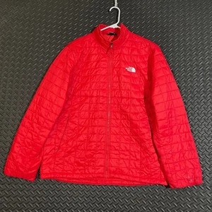 The North Face Thermoball Eco Jacket Mens Red Full Zip Insulated Size Medium - Picture 1 of 14