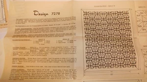 Vintage Mail Order Pattern #7278 Patchwork Block  Quilt - Picture 1 of 1
