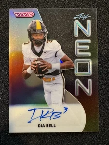 2025 Leaf Vivid Football Neon Auto /10 Dia Bell #NA-DB3 Texas - Picture 1 of 5