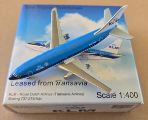 1:400 Boeing 737-200 KLM Royal Dutch Airlines PH-TVK JC Wings - Picture 1 of 4