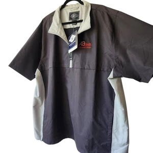 Charles River Apparel Pullover Golf Windshirt Jacke 3XL Schwarz Grau Kurzarm - Bild 1 von 10