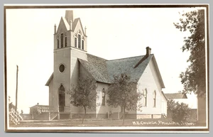 M. E. Methodist Episcopal Church Paullina Iowa IA RPPC c1910 UNP Postkarte - Bild 1 von 2