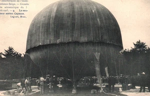 Heißluftballon Belge Le sau-eteur aerien Capazza Lagaert Brux Vintage Postkarte - Bild 1 von 2