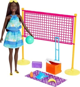 BARBIE THE OCEAN Bambola 30cm BEACH WOLLEY AFRO Mattel GYG16 - Foto 1 di 6