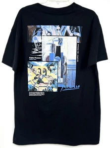 Pablo Picasso T-Shirt Black Tee by Bowery Size L NWT Cubism Style Cubist Artist - Picture 1 of 5