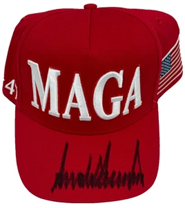 Donald Trump Signed Make America Great Again Hat Authentic Autograph Beckett LOA - Picture 1 of 7