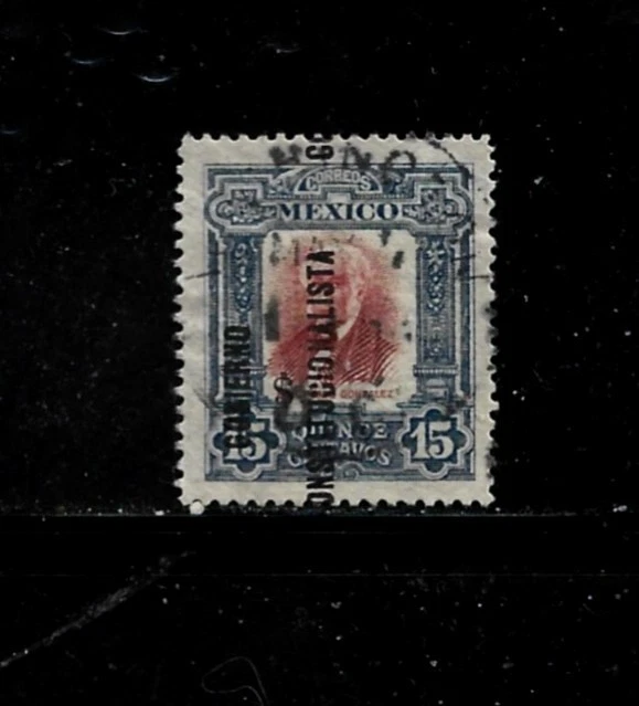 Mexico Stamp Scott #429- 15c-Used/H-NG-1914-Overprinted - Image 1 of 1