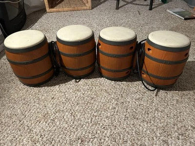 Lote de 2 mandos de batería Nintendo GameCube Donkey Kong DK Bongos - SIN PROBAR Foto 1 de 3