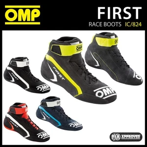 OMP First Race Stiefel Einsteigermodell Leder feuerfest FIA 8856-2018 zugelassen - Bild 1 von 80