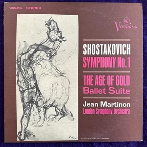1S ~ SHOSTAKOVICH Sym No. 1 Age of Gold MARTINON RCA Victrola VICS-1184 TAS EX+ - Picture 1 of 6