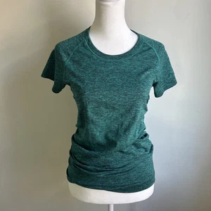Lululemon Swiftly Tech Short Sleeve Shirt Sz 6 Green Long Athletic Gym Training - Picture 1 of 8
