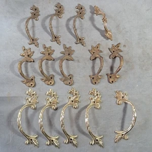 Vintage Drawer Handle Bundle, Mixed Ornate (from salvage & some unused) - Picture 1 of 14
