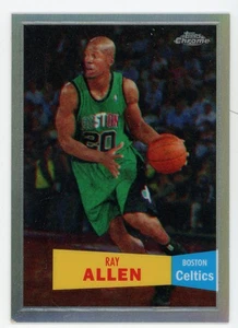 2007-08 Topps Chrome Ray Allen 1957-58 Variation Refractor #9 #/999 Celtics - Picture 1 of 1