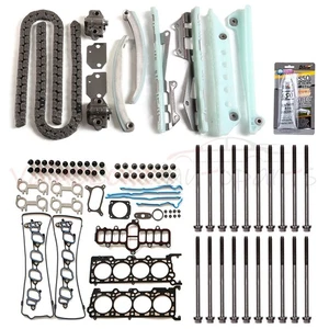 Full Gasket Set Timing Chain Kit Head Bolts Set For Ford Crown Victoria 2001-02 - Picture 1 of 8