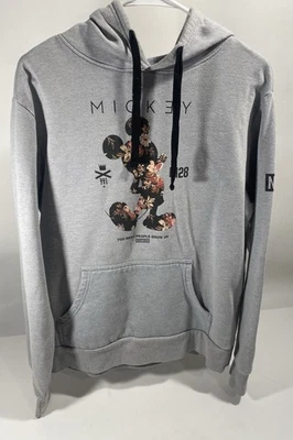 Sudadera con Capucha Disney Mickey Mouse Para Mujer Gris Medio Neff Pullover Gráfico Sudadera con Capucha Foto 1 de 4
