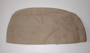 WW2 USMC Khaki Garrison Cap - Picture 1 of 7