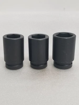 S-K Tools 3-Pc Deep Impact Socket 1"-Dr 6-Pt 1-9/16"(1-5/8")1-13/16" Made in USA - Image 1 of 4