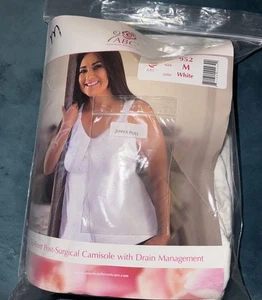 American Breast Care (ABC) Post-Surgical Camisole #952, White, Size M NEW - Picture 1 of 4