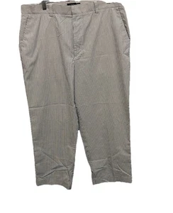J. Pantalón de vestir Crew para hombre a rayas talla 36 x 28 pierna recta oficina náutica - Imagen 1 de 7