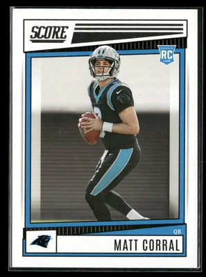 2022 Score #302 Matt Corral Carolina Panthers Rookie - Image 1 of 2