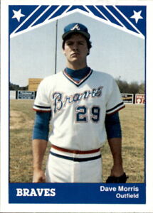 1983 Anderson Braves TCMA #29 Dave Morris Douglasville Georgia GA Baseball Card