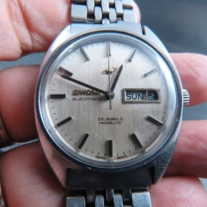 Swiss Made Enicar Daydate Automatic Men Watch - Picture 1 of 13