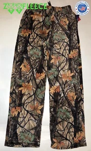 ZooFleece Hippie Yoga Pants Mossy Forest Hunting Camouflage Unisex Bottoms S-3X - Picture 1 of 4