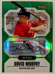 David Murphy 2007 Topps Finest Green Refractor Auto 111/199 Boston Red Sox RC
