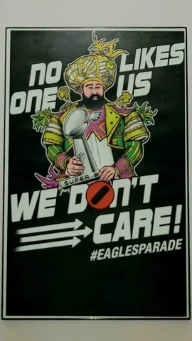 Philadelphia Eagles JASON KELCE SUPER BOWL 52 Parade Speech 11x17 FRAMED Poster Cover