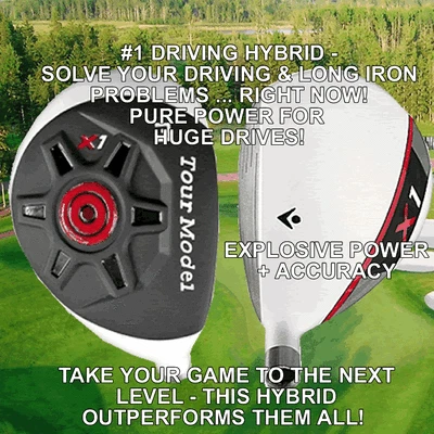 #1 PGA TOUR DISTANCE ACCURACY TAYLOR FIT MADE GHOST CUSTOM DRIVING HYBRID CLUB - Image 1 of 3