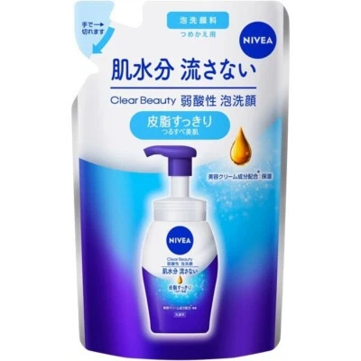 Kao [ NIVEA: Clear Beauty 弱酸性泡沫洗面奶新鲜补充装 130 毫升] — 第 1/4 张图片
