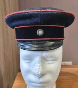 Original M1867 Pre WW1 German Prussian Eisenbahn Officers visor cap Schirmmütze - Picture 1 of 14