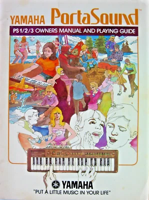 Vintage Yamaha Original PS-1 -2 -3 Portasound Players Guide Owner's Manual Book. - Image 1 of 3