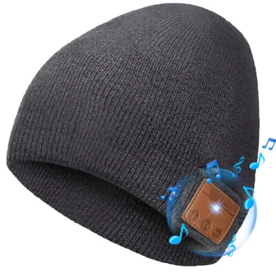 ULTRICS Rechargeable Wireless Bluetooth Hat with Music Speaker Washable Smart Beanie