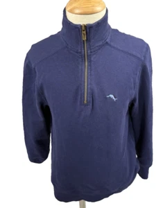 Tommy Bahama Blue 1/4 Zip Youth Long Sleeve Pullover Small - Picture 1 of 6