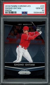 2018 Panini Chronicles PRIZM Shohei Ohtani RC 23 PSA 10 - Picture 1 of 2