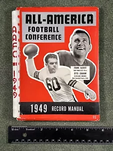 1949 AAFC Record Manual Football Media Guide Cleveland Browns Otto Graham 49ers - Bild 1 von 8