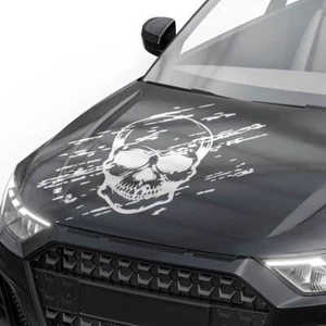 Aufkleber Grunge Totenkopf Destroyed Rough Skull Dekor Auto Sticker #1450-90 - Bild 1 von 5