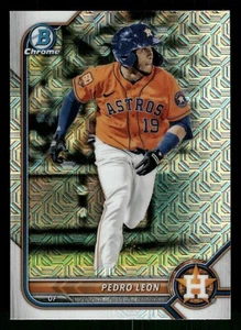 2022 Bowman - Chrome Prospects Pedro Leon #BCP-115 Mojo Refractor (RC) - Picture 1 of 2