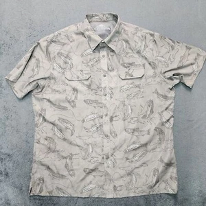 Croft & Barrow Vented Fishing & Outdoors Shirt by Trout Print Men's Size XL - Picture 1 of 16