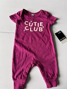 Oakie Dokie “Cutie Club” Pink SS Outfit NB New - Picture 1 of 4