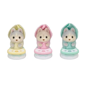 EPOCH Sylvanian Families Limited Husky Triplets Baby Chair set Japan NEW - Picture 1 of 2